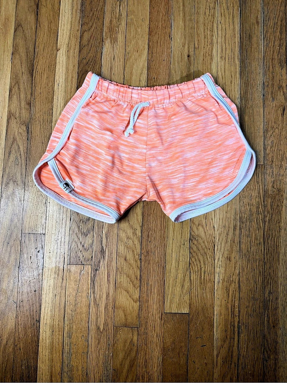 George Hats Boys Orange & White Hybrid Track Swim Shorts Size 2T-3T